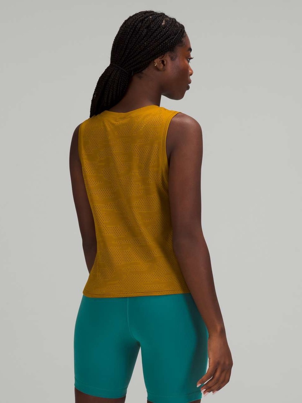 🆕 Lululemon Train to Be Tank Top *Camo in Dot Camo Gold Spice Size 8 - Picture 2 of 7